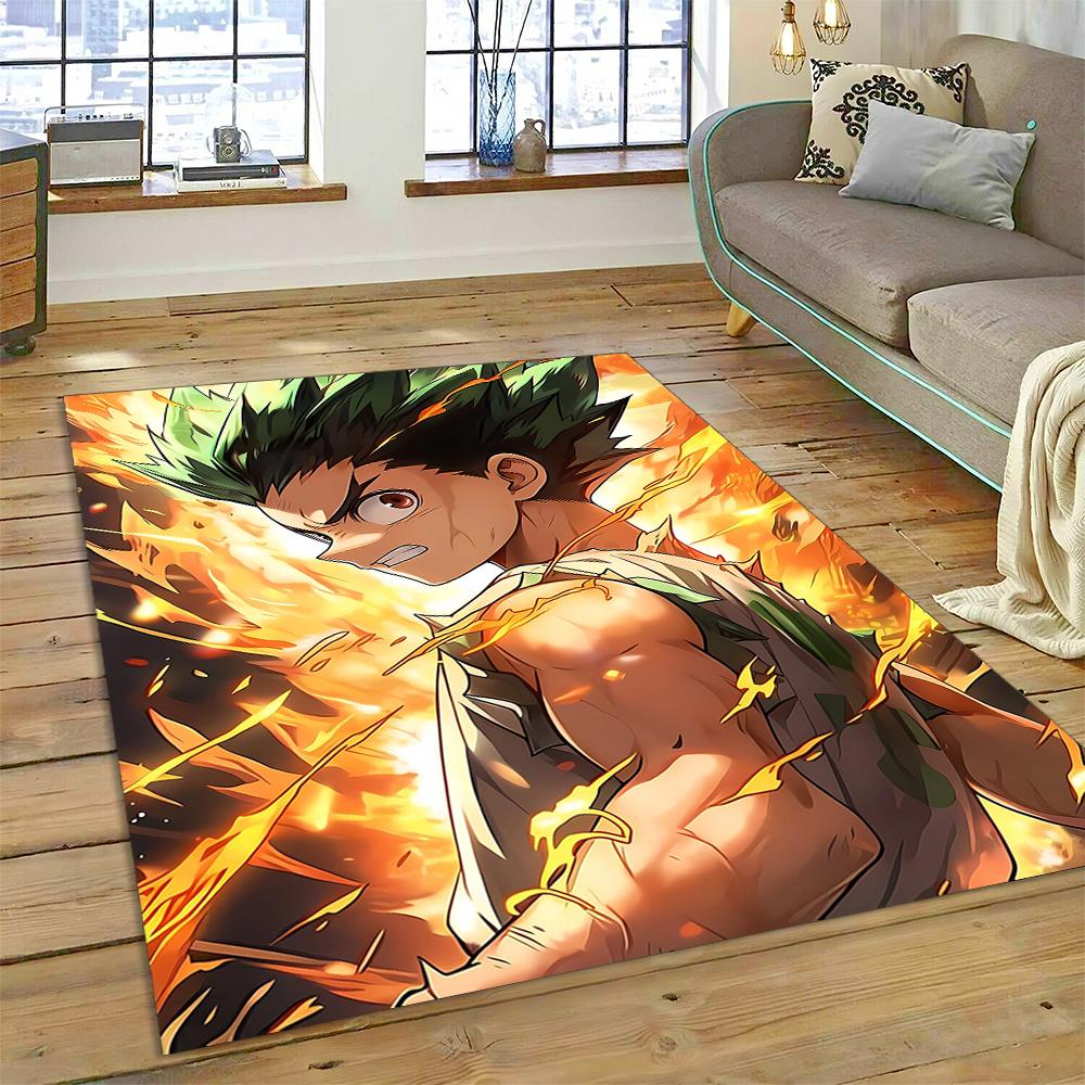 HXH Hunter X Hunter 3D Killua Zoldyck Cartoon Anime Carpet Rug for Living Room Bedroom Home Sofa Decoration,Non-slip Floor Mat