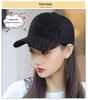 Women's Stylish Sun Protection Cap with Pleated Flowers - Versatile Spring/Summer Duckbill Mesh Design