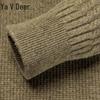 Yalu Men's 100% Wool Thickened Pullover Sweater