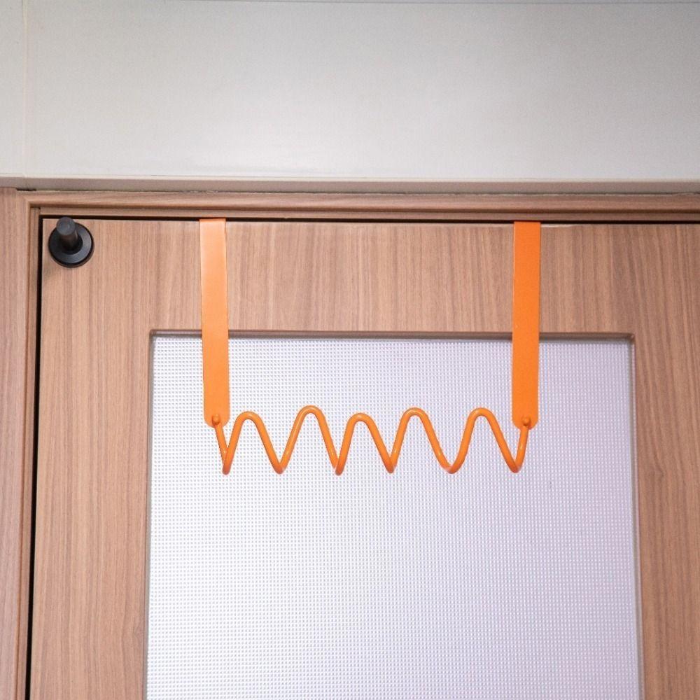Creative Colorful Wave Wall Hooks Wall Mounted Moisture-proof Door Back Clothes Hook Space Saving Decorative Coat Hooks Entryway