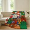 Fashion print N Nina D Dzyvulska Blanket For Sofa Office Bed Plane Travel Sleep Read Relax Camping Soft And Warm