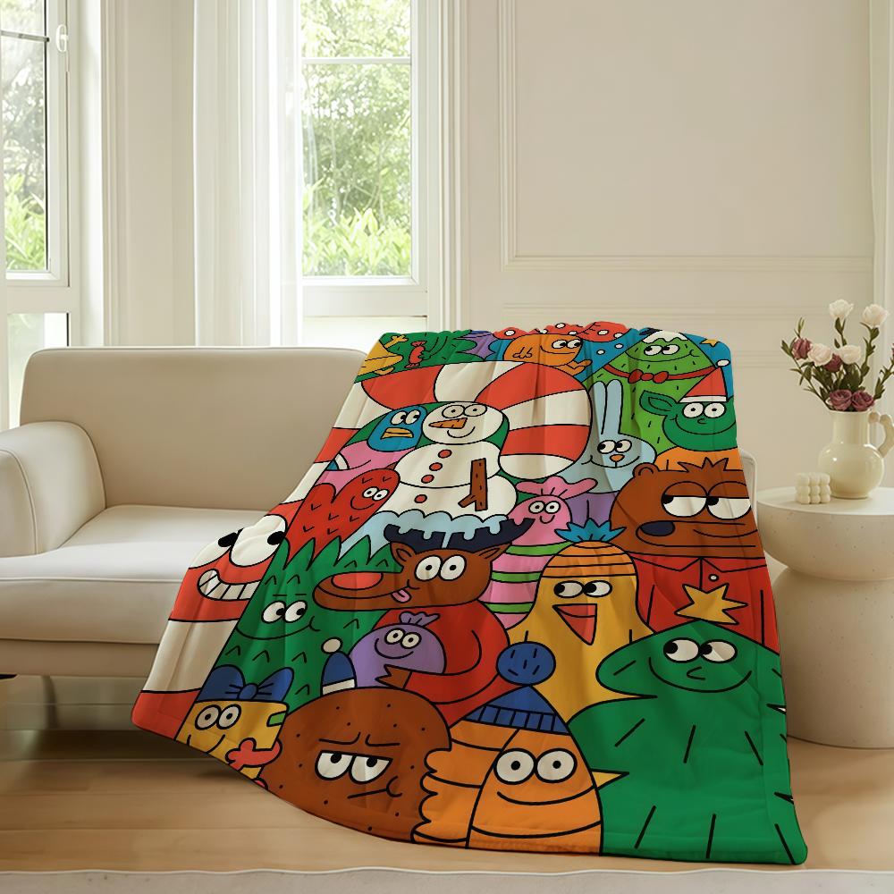 Fashion print N Nina D Dzyvulska Blanket For Sofa Office Bed Plane Travel Sleep Read Relax Camping Soft And Warm