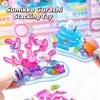 3D Relief Stickers Crystal Embossed Stickers Fun DIY Stackable Decorative Sticker 3D Puffy Stickers Mini Desktop Ornament Kit