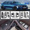 RHD Interior Car Front Rear Door Window Lift Switch Panel Cover Trim For BMW 5 Series M5 G30 G31 F90 525 528 2017 2018