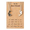 European & American Drip Oil Tai Chi Fish Best Friends Woven Bracelet & Necklace Set