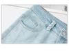 Spring/Summer Women's High-Waisted Wide-Leg Hollow Casual Jeans