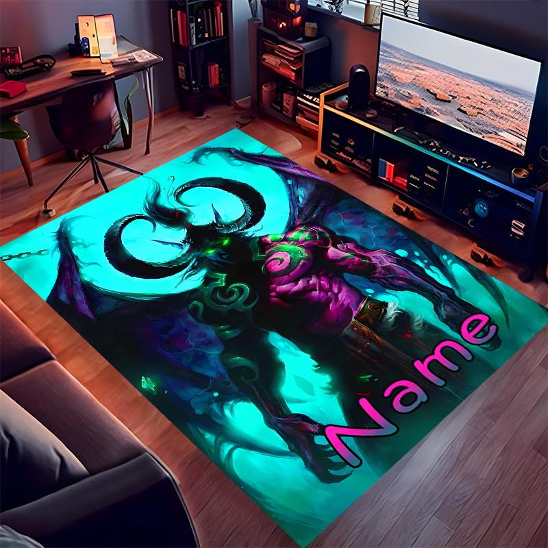 Custom personalization World of Warcraft Print Area Rug - Soft, Washable Non-Slip Indoor Mat,Living Room,Home&Office Decorative Rug