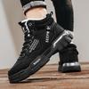 Men's Cotton Boots New Winter Warm Plus Velvet Outdoor Casual Boots Fashion Soft-sole Anti-slip Comfort High-top Snow Work Boots