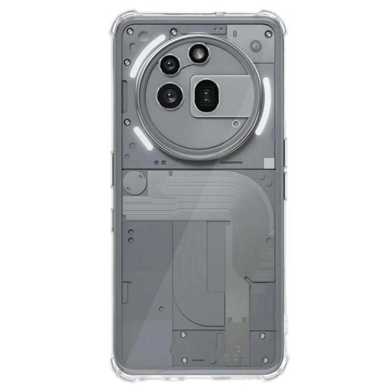 For Nothing Phone (3a) Pro TPU Case WANLONFENG WL3 Series 1.5mm Phone Cover with Tempered Glass Film