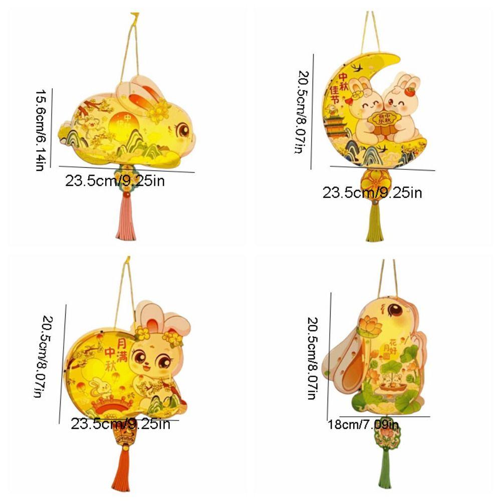 Glowing Mid-Autumn Festival Lantern Luminous Lantern DIY Material Package  Party Decoration