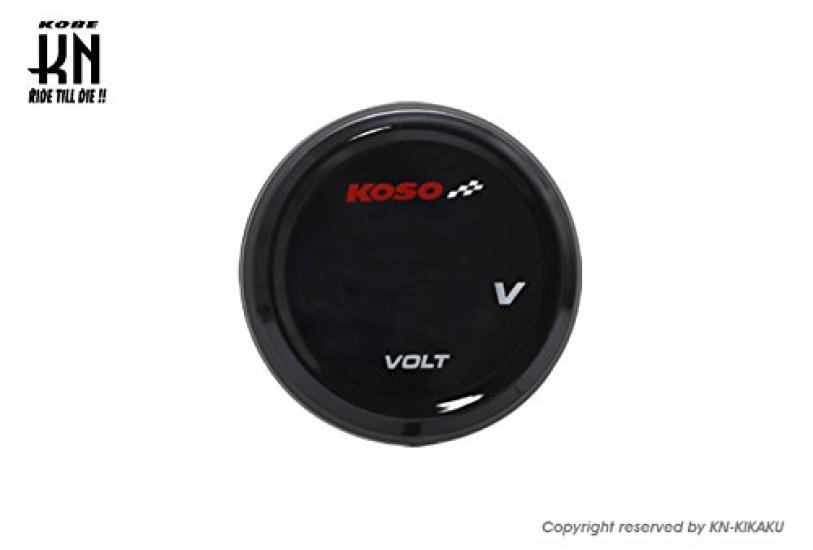 KN Planning KOSO Waterproof LED Voltmeter for Motorcycles and 12V with Warning Red Scooters, Function,