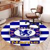 Custom Name Chelsea Football Club Printed Round Rug Carpet Chair Rug Area Rug Entryway Doormats,for Office Chair Living Room Bedroom Kitchen Room.