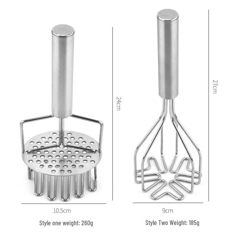 Stainless Steel Multifunctional Double-Layer Potato Masher Kitchen Gadget