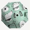 1PC Dog Pattern Umbrella-8-Rib Reinforced, Automatic Open, Lightweight & Durable, Cute Fashion Accessory for Outdoor-A1309