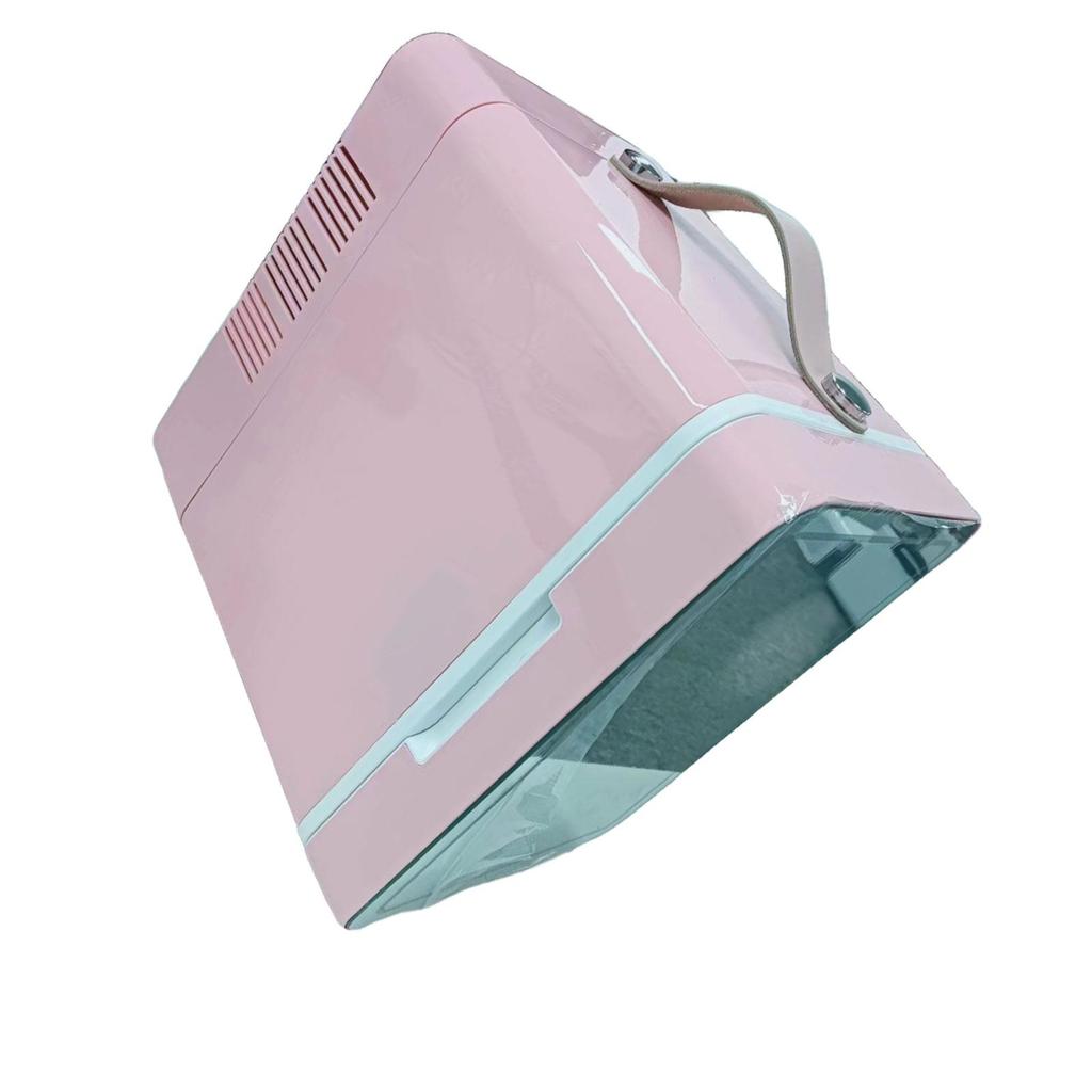 Skincare Fridge Chill or Heat with Handle 3 Mode Lighting with LED Mirror Beauty