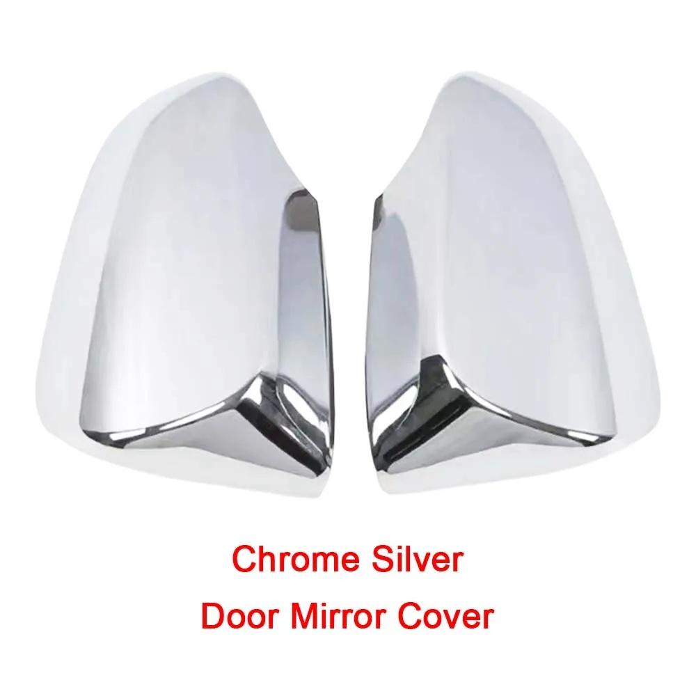 Door Mirror Shell For TOYOTA YARIS Vios 2013 2014 2015 2016 2017 2018 Chrome Silver Car Rearview Accessories Protective Cover