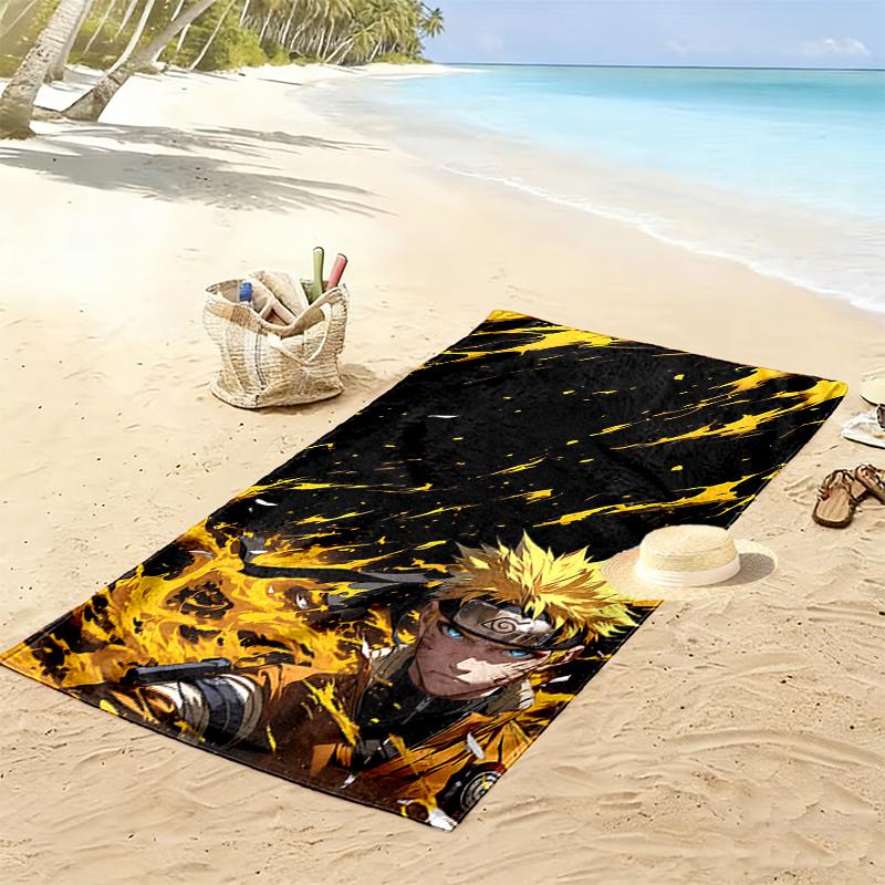 naruto Beach Towel, Multi-purpose Beach Towel Perfect for Camping and Beach Vacations