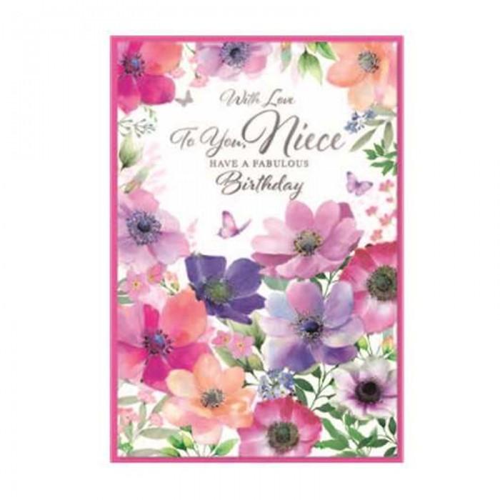 Simon Elvin With Love To Your NIece Birthday Greetings Card (Pack of 6)