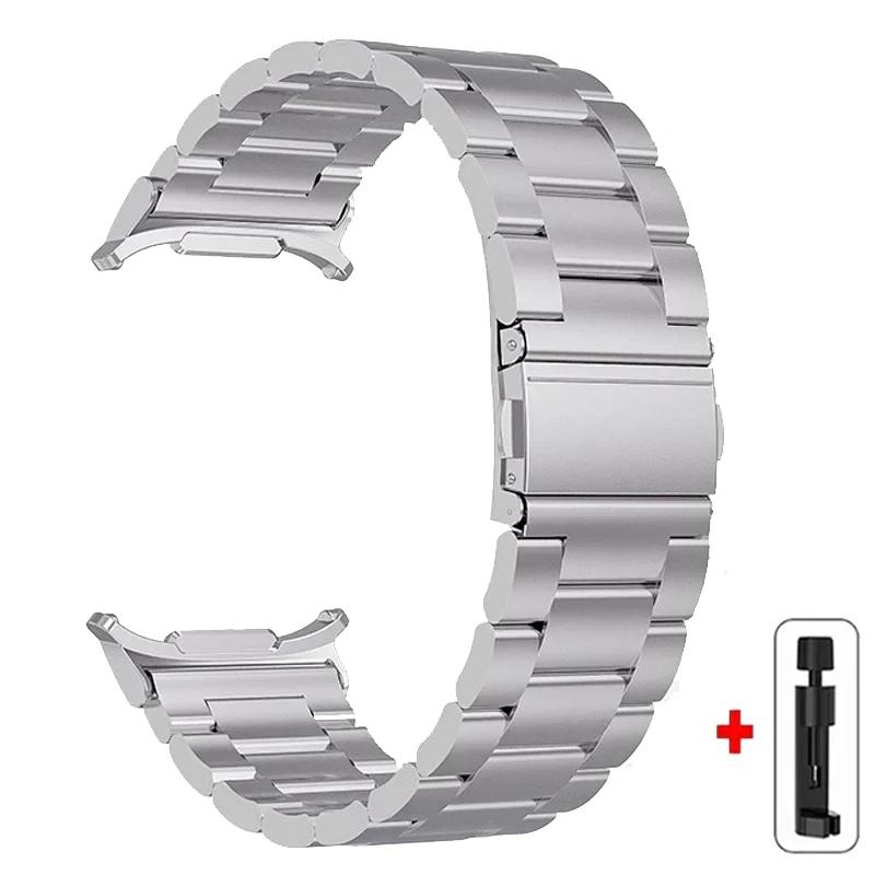 Milanese Stainless Steel Band for Samsung Galaxy Watch Ultra 47mm No Gaps Strap Metal Bracelet Replacement Watchband Accessories