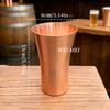 Pure Copper Vintage Coffee Mug,Camping 400 ml Cold Drink Beer Cup,Handcrafted Wide-Mouth Shape Smooth Texture Tea Cup Drinkware
