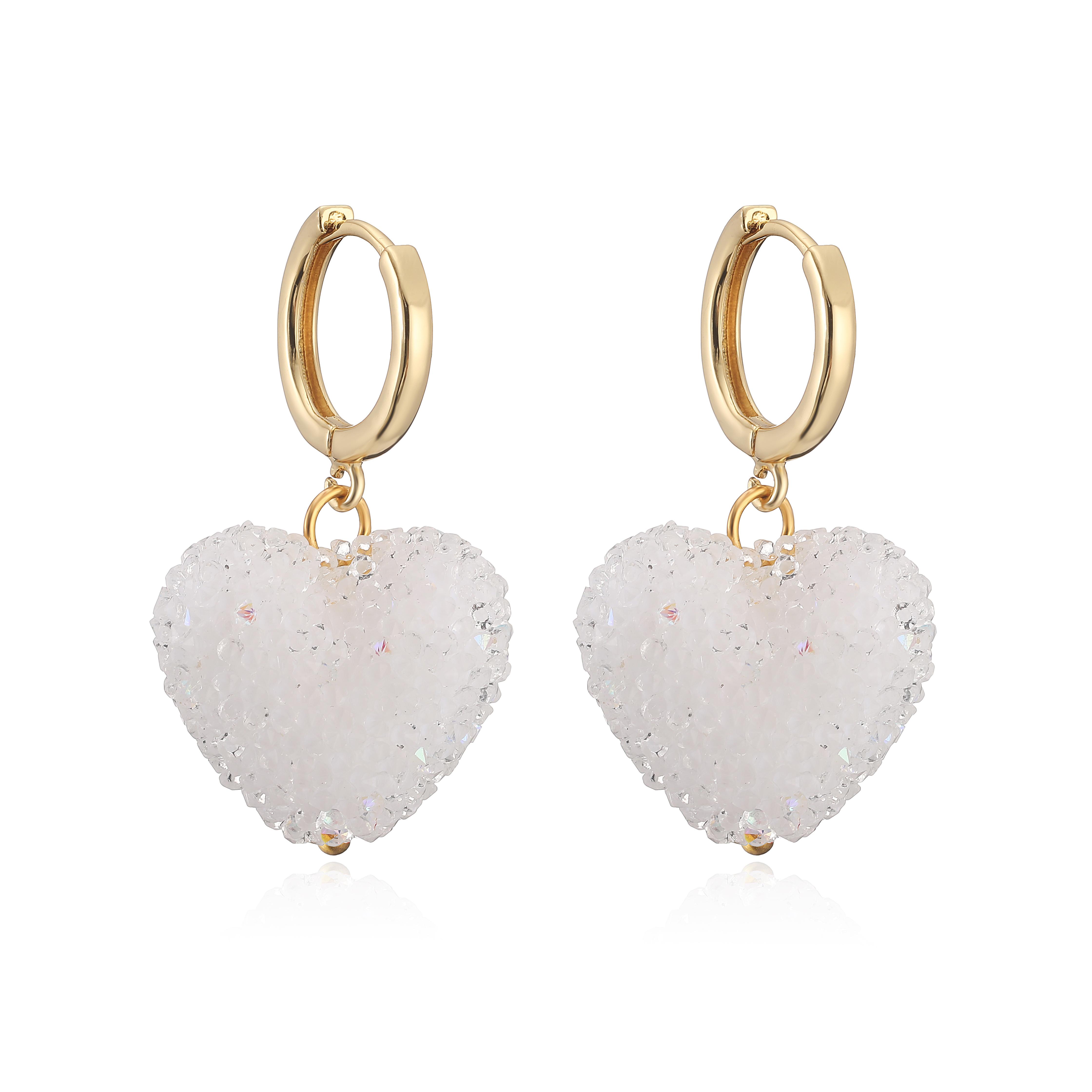 

HECHENG,Cute Sweetheart Jelly Gum Shaped Pendant Bracelet/Earrings/Necklace Set Resin Zircon Accessories Single Piece Other