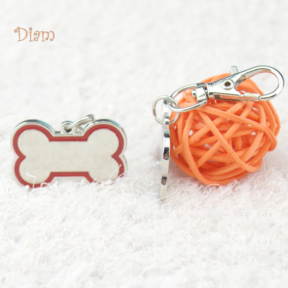 Buy SLP PET GOODs Bone Shape Dog Antilost ID Name Tag Plate Charm