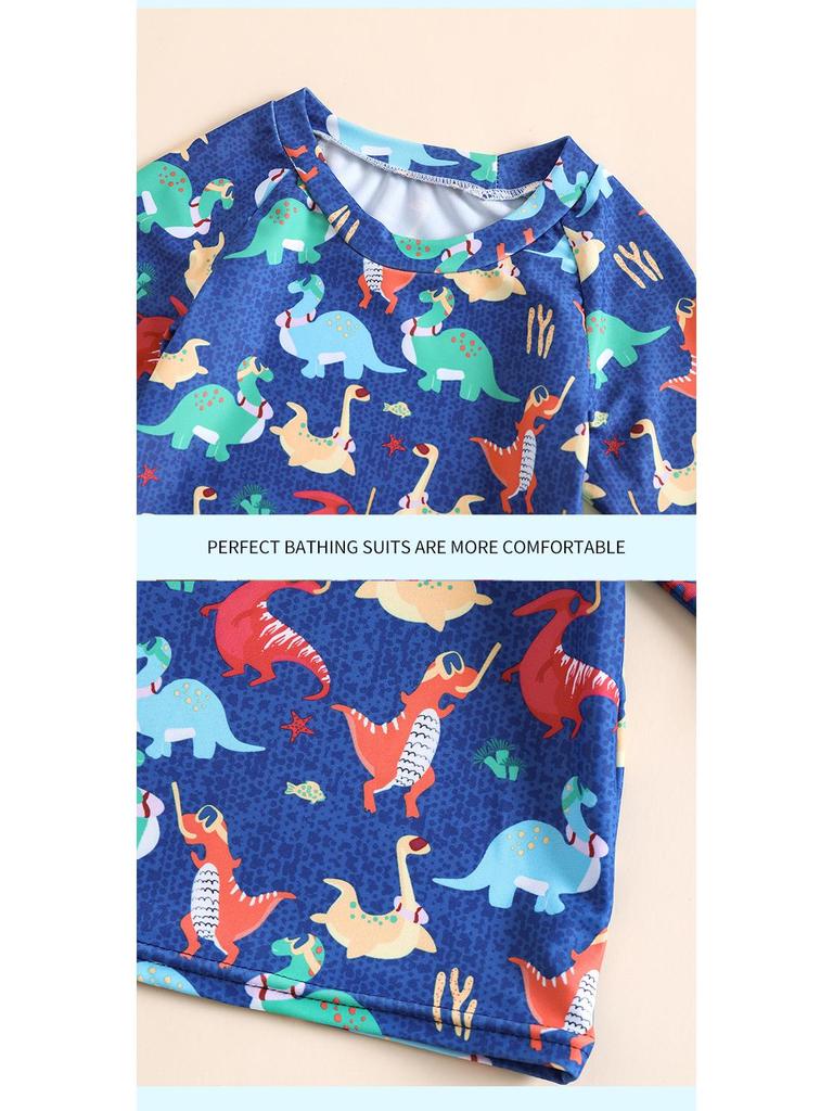 Dinosaurier-Print Badehose Strandset für Kleinkinder