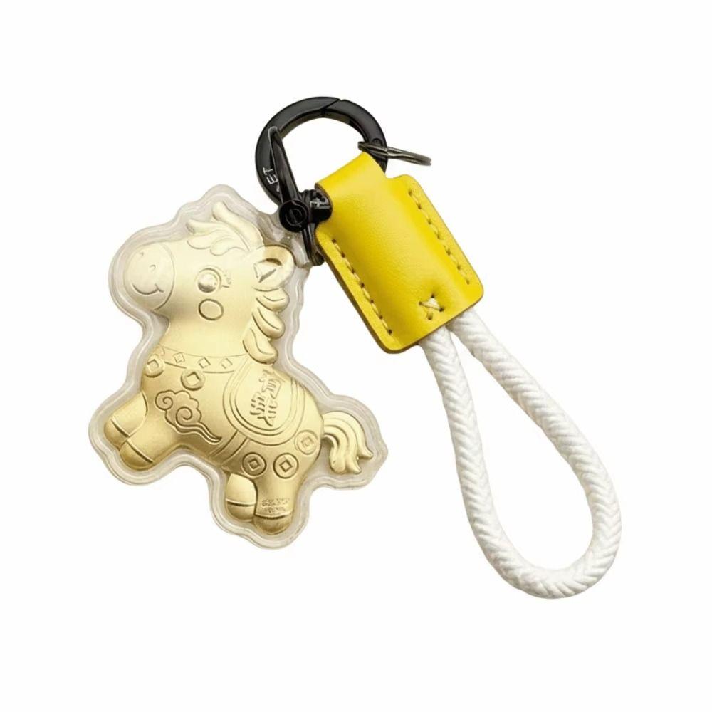 Cartoon Design Pony Keychain Decorations Bag Pendant Horse Keychains  Chinese New Year