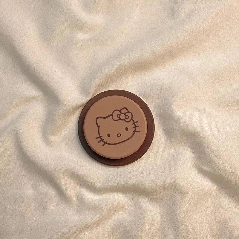 Cute Cartoon Kitty Cat Magsafe Magnetic Phone Holder with Retractable Foldable Design and Strong Air Cushion