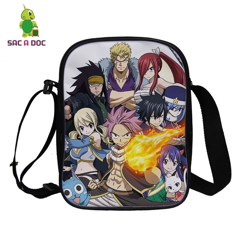 

Аниме Хвост Феи Периферия 3D Полноцветная Печать Сумка Через Плечо Подростковая Студенческая Сумка Кроссбоди Double Shoulder Bag