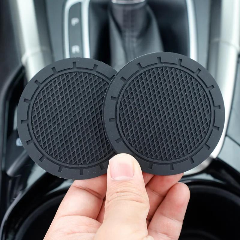 Car Cup Holder Anti-Slip Insert Coaster Mat Auto Cup Holder Soft Rubber Anti-skid Drink Cup Bottle Mat Car Interior Accessories