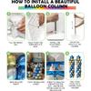 YALLOVE Balloon Column Stand Kit Sets of 2, 7 Feet Height Adjustable Balloon Tower Pillar with Reusable Metal Telescopic Design for Birthday,