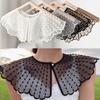 Korean Style Hollow Out Lace Fake Collar Solid Color Decorative Neck Shoulder Cover Ladies Summer Thin Casual Shawl