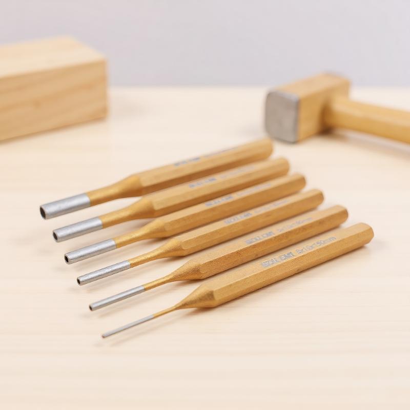 Hot 2-10mm Brass Punch Roll Pin Punch Tool Remover 150mm For Heavy Duty Chisel Cone Punch For Machinery Hand Tools