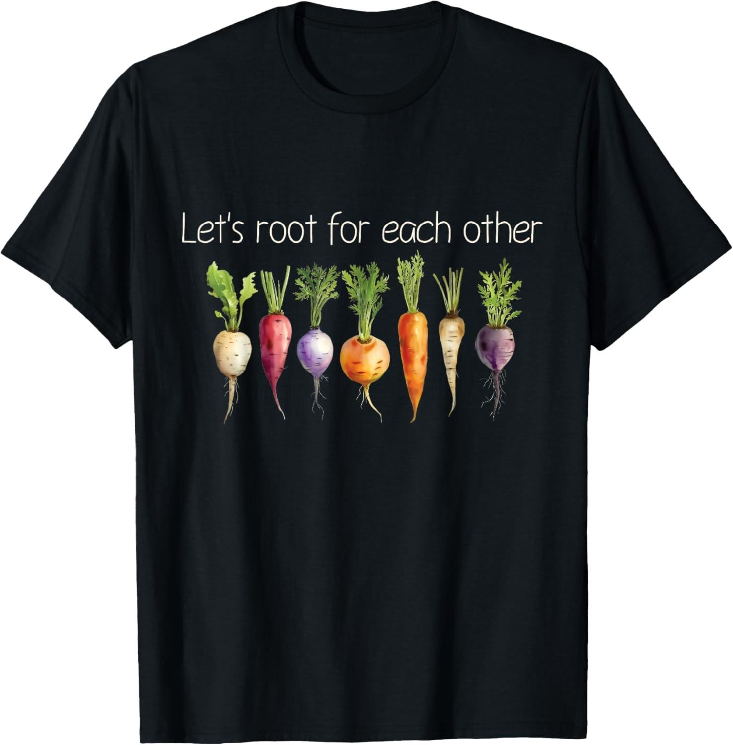 Inspirational Root Vegetables - Motivational Design T-Shirt S разноцветный