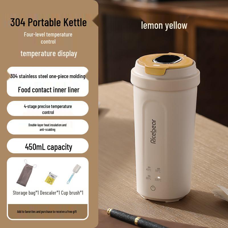 Compact Electric Thermos Kettle for Home, Office, and Travel