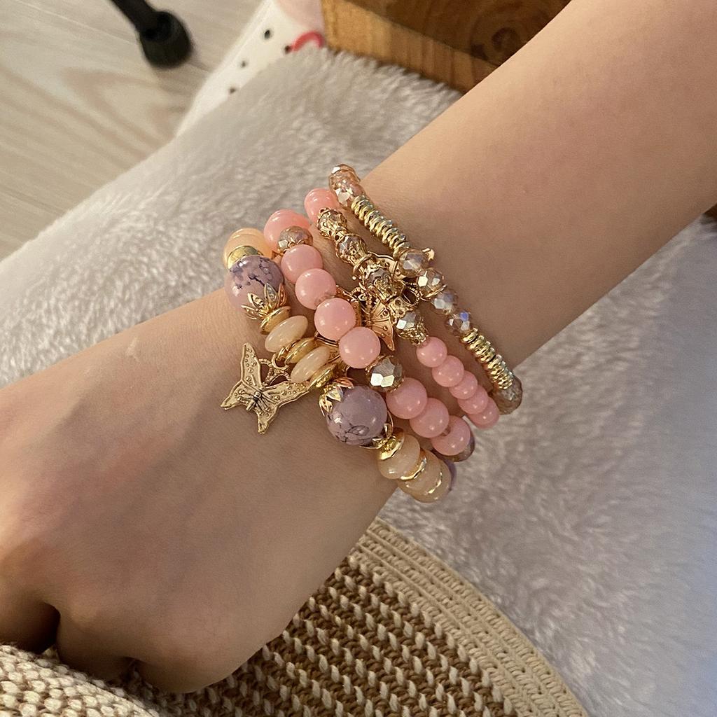 Hot selling fashion bead bracelet Bohemian butterfly bracelet