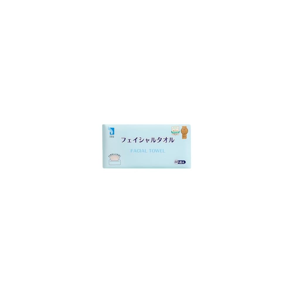ITO Facial Towels, Tissue Type, Cleansing Towels, Disposable Towels, for Skin Irritation