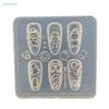 Christmas Series 3D Silicone Nail Art Molds Santa Claus Bear Snowflake Design DIY Transparent Manicure Decoration Templates