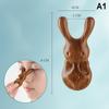 Sandalwood Cute Rabbit Massage Comb Head Face Nose Eye Neck Scraping Comb Anti-static Acupoint Meridian Massage Comb