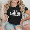 T-shirt da Baseball da Donna Cotton Slim Simply Sage Market, Manica Corta con Grafica
