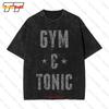 Gym Tonic Workout Sublimation Poly Vintage Oversized TShirt YZR