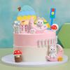 Zodiac Moon Rabbit Birthday Cake Topper Figurine Resin Decoration