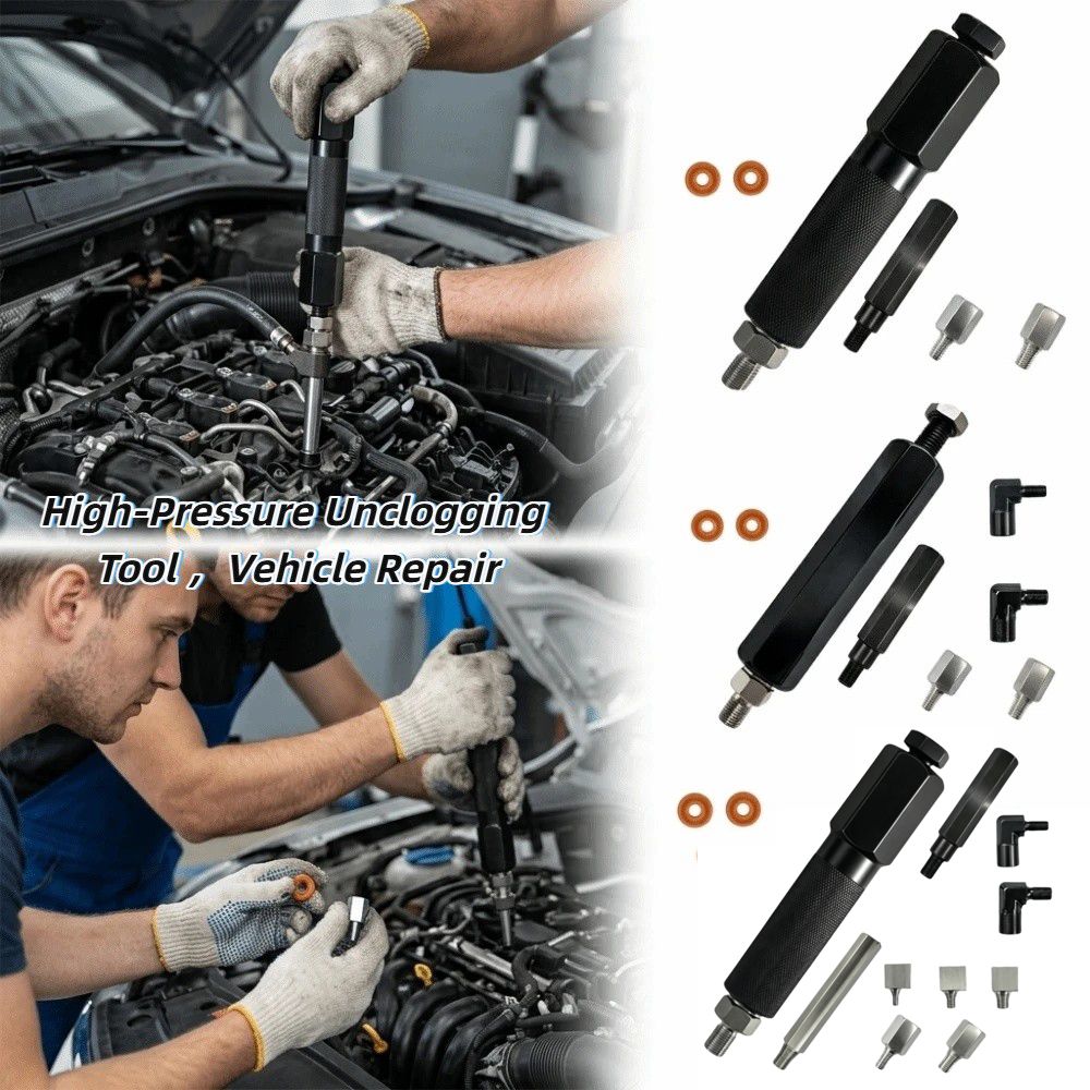 Heavy-Duty High-Pressure Unclogging Tool Fitting Cleaner Vehicle Maintenance