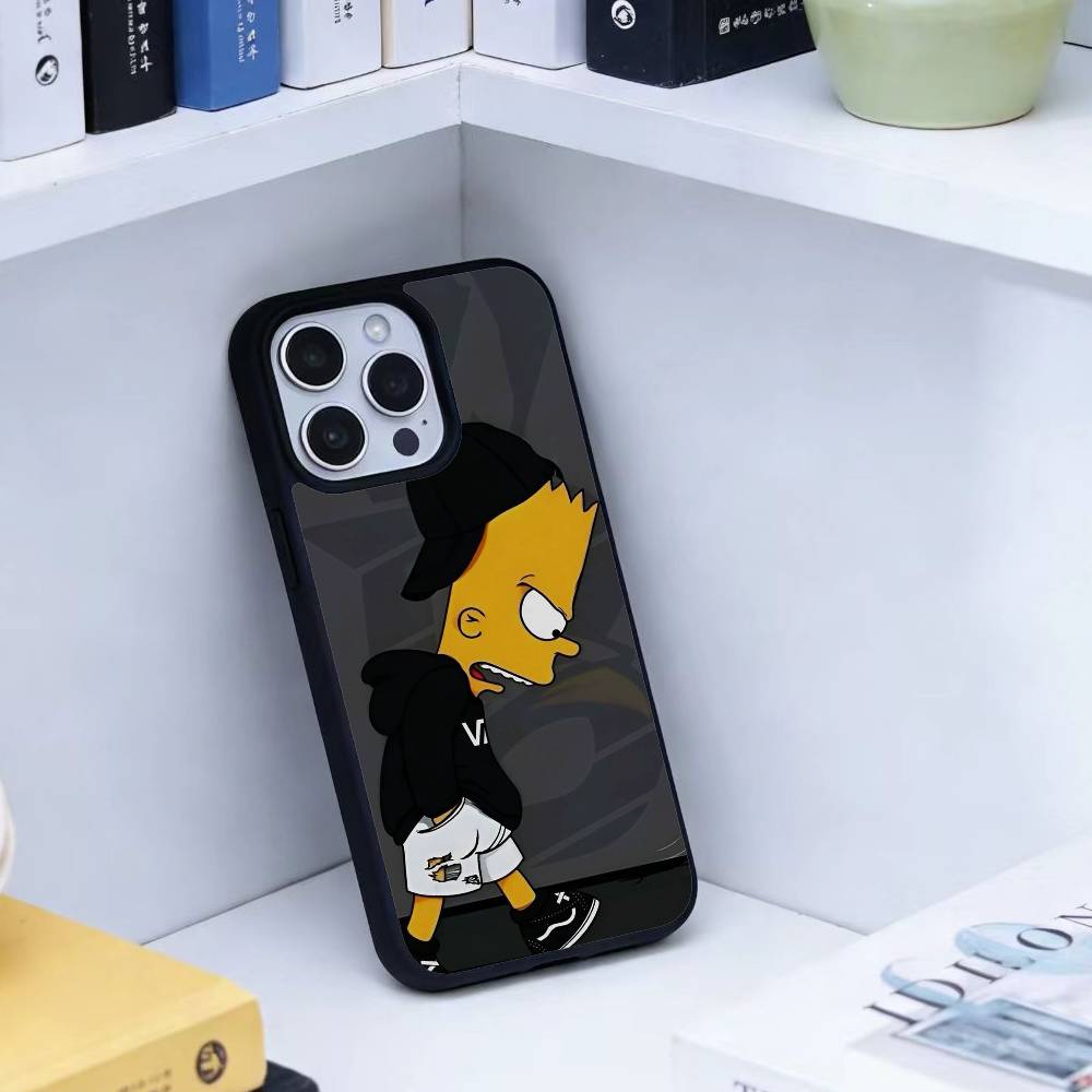 Anime T-The S-Simpsons-s Phone Case For iPhone 14,16,15,13,17,12,Plus,Pro,Max Magnetic For Magsafe Frosted Cover