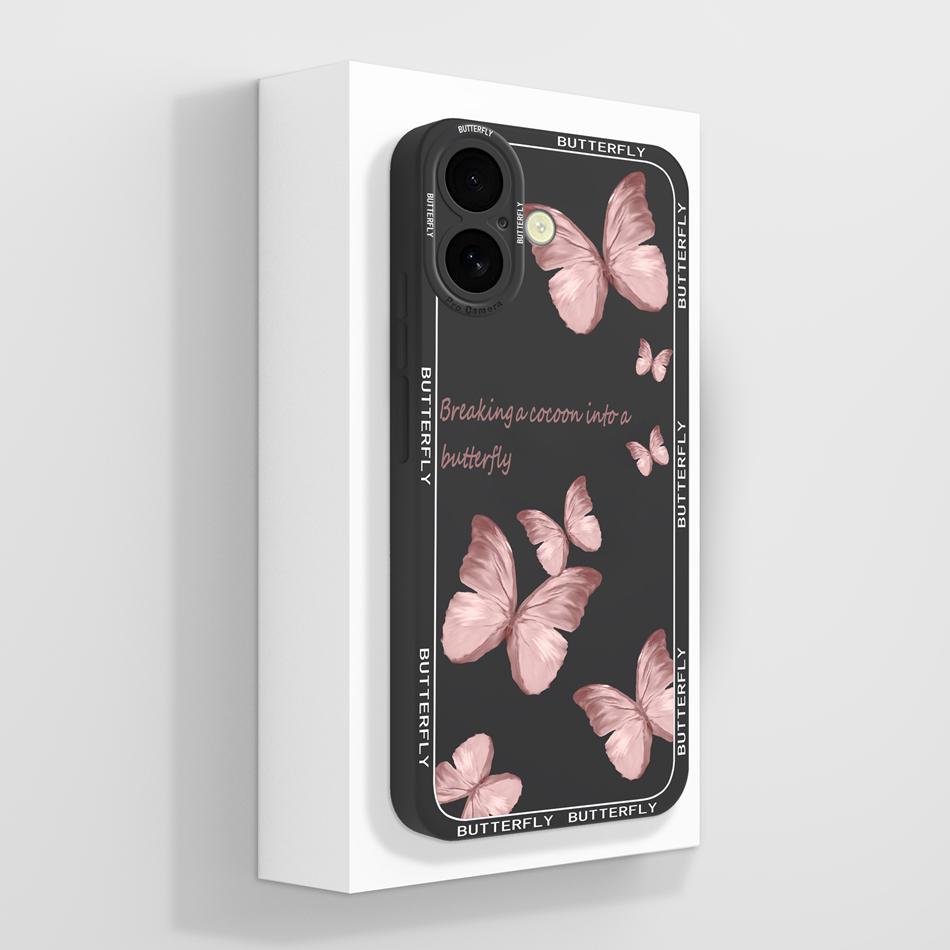 Cute Panda Case For iPhone 16 /16Plus/16Pro/16ProMax iPhone16+ Back Cover Sof Liquid Silicone Full Protection Bumper Funda Coque