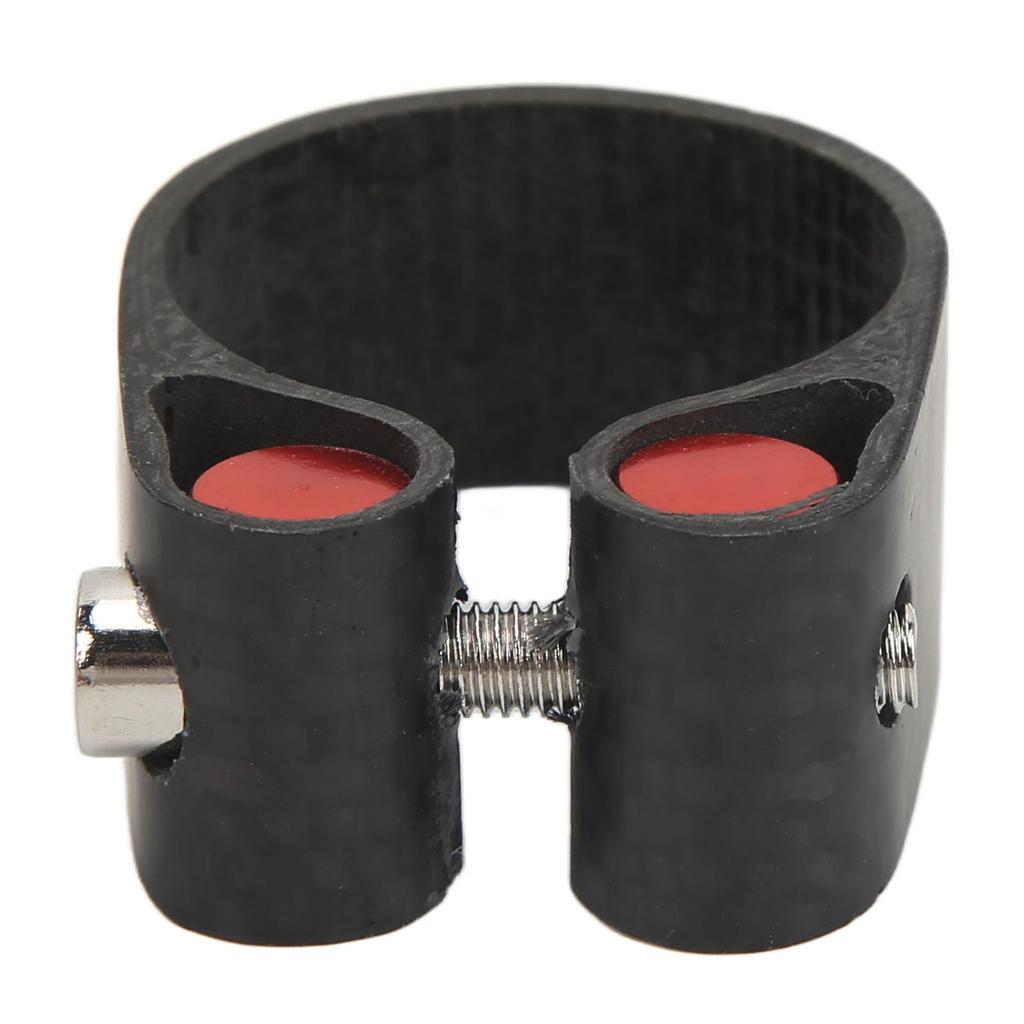 Bike Seatpost Clamp Carbon Fiber Mountain Bike Tube Clip Black CNC Cutting Seatpost Collar for Road Bikes 27.2mm