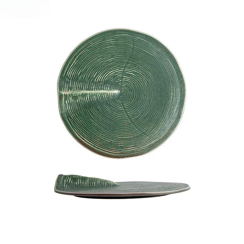 Irregular Ceramic Plate Restaurant Dessert Plate Sushi Plate Steak Plates Pasta Dish Serving Plates Molecular Cuisine Tableware