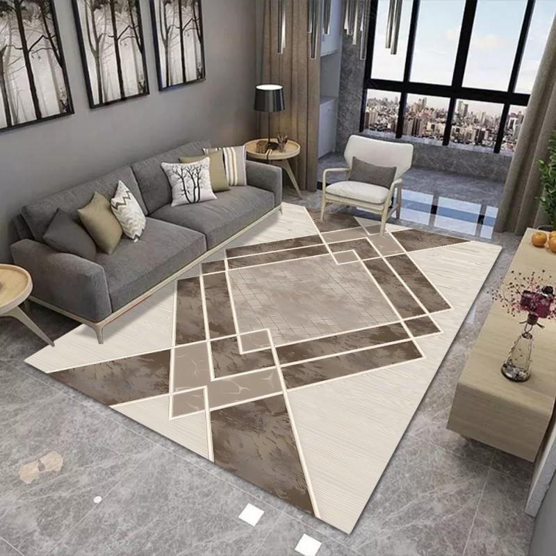 

Modern Marble Geometric Rug for Living Room Carpet Bedroom Bedside Rug Sofa Table Area Rug Floor Mats Anti-Slip Doormat 40x60cm