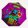 Geometry Dash Fashionable Automatic Opening/Closing Folding Umbrella. Portable and Foldable, Ideal for Gift, Travel, and Daily Use.
